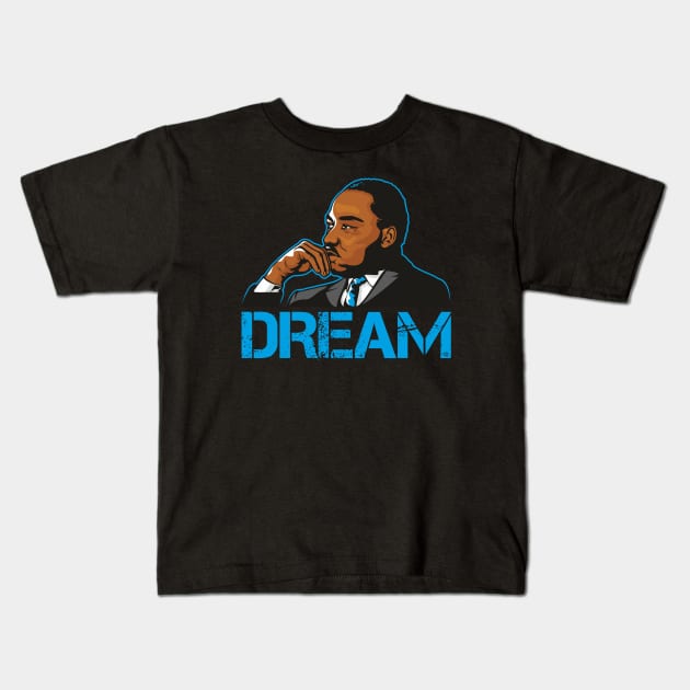 Dr Martin Luther King - Dream Kids T-Shirt by Jamie Lee Art